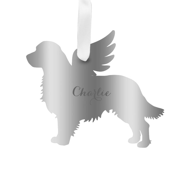 Golden retriever deals angel ornament