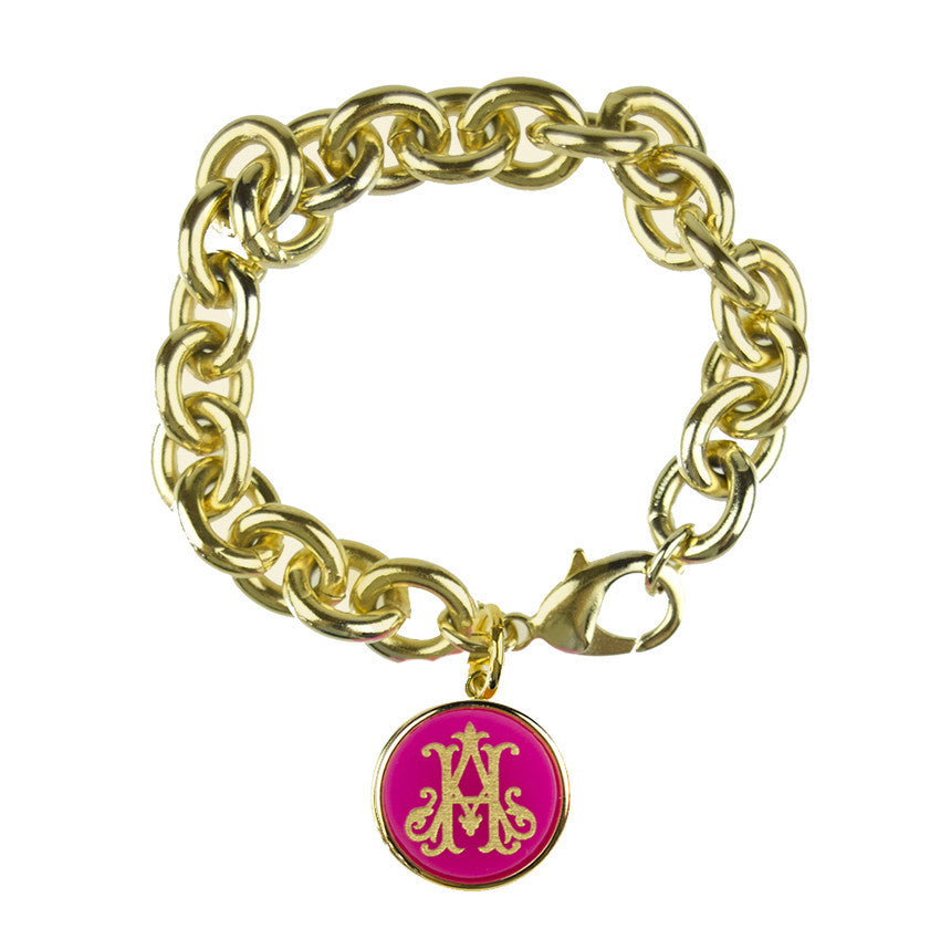 Monogram Charm Bracelet