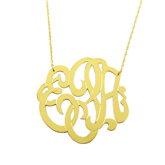 14ct Gold-Plated Script Initial Pendant Necklace Gold | Z for Accessorize |  Accessorize ROI