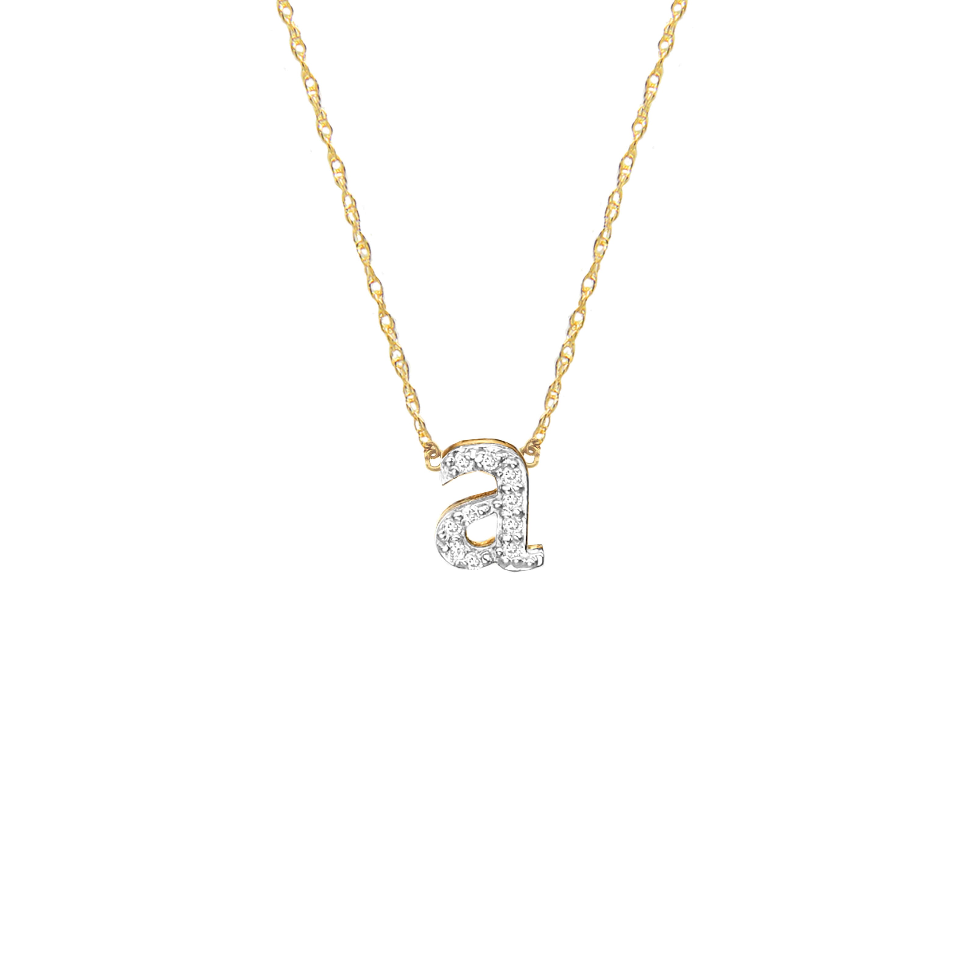 14k Yellow Gold Pearl Initial N” With Diamond Bail Charm/Pendant