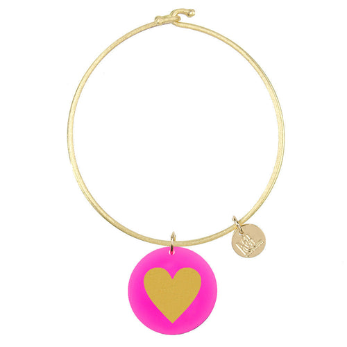 I found this at #moonandlola! - Eden Heart Charm Bangle