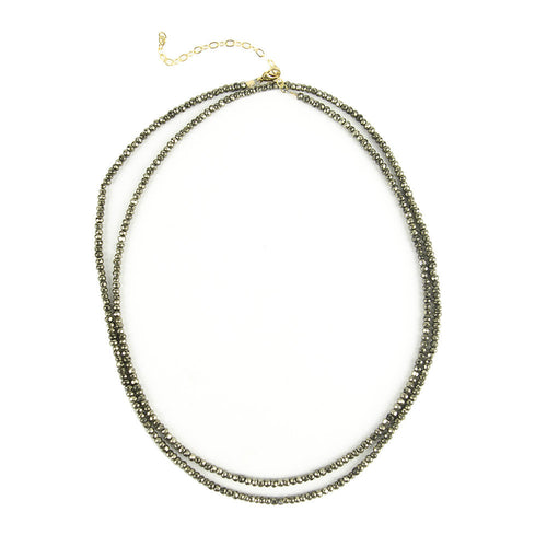 I found this at #moonandlola! - Rhea Necklace Pyrite