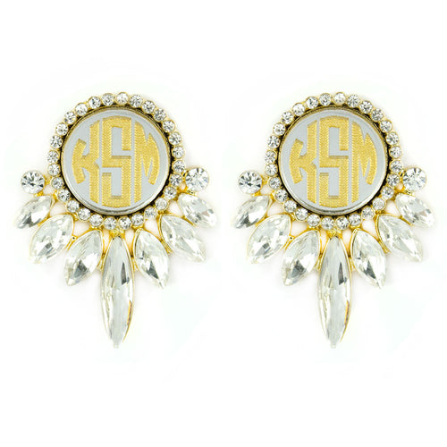 I found this at #moonandlola! - Vienna Monogram Earrings